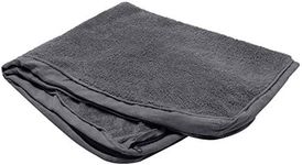 FurHaven Pet Dog Bed Cover - Deluxe Mat Snuggle Terry and Suede Traditional Foam Mattress Pet Bed Replacement Cover for Dogs and Cats, Gray, Large