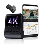 DDPAI Z50 Dashcam for Cars 4K | UHD Front and Rear Dual Channel Dash Cam with GPS, WiFi, Night Vision, ADAS and Super Capacitor | True 4K Dashcam with 3840x2160P Front and 1080P Rear Camera