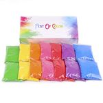 festofcolor 14 Packets, 50g Each, 7 Brilliant Color Holi Powder, Powder for Photograpy, Color Party, Holi Event, Birthday Party, Rainbow Party, Photoshoots, Trampoline Fun, Gender Reveals, Festivals