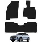 Jaecoo 7 [Plug-In-Hybrid Models] 2024+ (3 Piece Set) Car Mats UK-Made Tailored Fit Carpet Floor Mats Full Coverage Compatible Accessory (Black Trim)