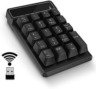 SVZIOOG Number Pad,Portable Mini USB 2.4GHz 19-Key Financial Accounting Numeric Keypad Keyboard Extensions for Data Entry in Excel for Laptop, PC, Desktop, Surface pro, Notebook, etc (Black)