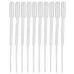 WKM 3ml Transfer Graduated Pipettes Graduated 0.5ml Dropper, Ink Filler, Transfer Tube, (Pack of 100)