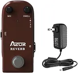 AZOR Pedal Power Adapter with AP311 Spring Reverb Guitar Effect Pedal with True Bypass Aluminium alloy case