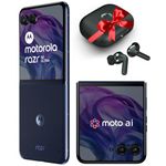 Motorola razr 50 Ultra (Midnight Blue, 12GB RAM, 512GB Storage) | with Moto Buds+ | Moto ai | 4.0" External AMOLED Display | Snapdragon 8s Gen 3 | 6.9" AMOLED 165Hz Display | 32MP Selfie Camera