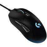 Logitech G403 HERO gaming mouse with HERO 25K DPI sensor, LIGHTSYNC RGB, light weight of 87g and optional 10g weight, PC/Mac - black