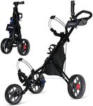 Lakehood 3 Wheels Golf Push Cart, L