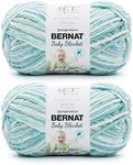 Bernat Baby Blanket Blue Green Yarn