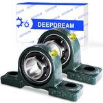 2 Pcs UCP207-21 Pillow Block Mounted Ball Bearing with 1-5/16"(1.3125inch) Self Alignment