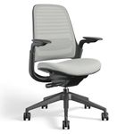 Steelcase Series 1 Office Chair - Ergonomic Work Chair with Wheels for Carpet - Helps Support Productivity - Weight-Activated Controls, Back Supports & Arm Support - Easy Assembly - Nickel