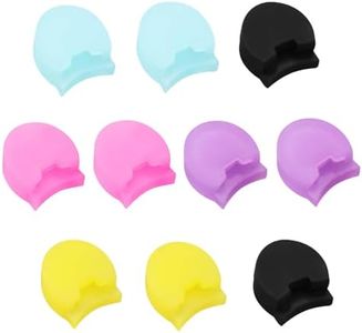 eMagTech 10PCS Silicone Clarinet Thumb Rest Finger Protector Soft Mouthpiece Cushion Pads for Clarinet & Oboe Pink Black Yellow Blue Purple