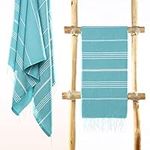 Cacala Lightweight and Thin Turkish Beach Towel 100% Cotton Sand-Free and Quick-Drying Goodness Perfect as an Extra Large Travel Towel, Beach Accessory, or Gift for Beach Lovers, 37 x 70