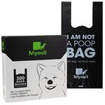 300 Counts Extra Thick Black Biodegradable Pet Poop Waste Bags With Handles for Dogs, Ocean Wind-Scented