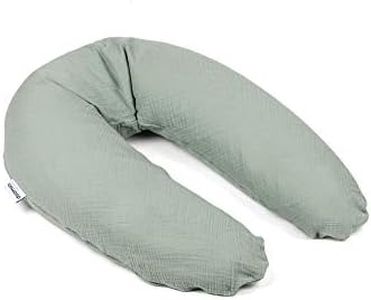 Doomoo Still-& Schwangerschaftskissen Comfy Big - 190cm inkl. Bezug aus Tetra Bio-Baumwolle, mit feiner EPS-Mikroperlenfüllung, Oeko-TEX® Standard 100, Tetra Green