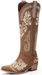 Lumeheel Brown Cowboy Boots for Wom