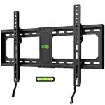 USX MOUNT TV Wall Mount Low Profile for Most 37-82 Inch TVs, Fixed TV Mount with VESA Up to 600x400mm and Weight Capacity 132lbs, Ultra Slim Wall Mount TV Bracket fits 12"-24" Wood Studs XFL090