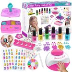 LemonDream Kids Nail Polish Sets,Gifts for Girls Nail Varnish Sets,Nail Art Kit kids Makeup Sets Girls Toys Age 7 8 9 10 11 12 for Birthday Present Christmas Party, CH19-1378