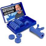 Bas Rutten O2 Inspiratory Muscle Training Device for Improving Diaphragmatic Breathing | Portable Lung Muscle and Respiratory Power Training Device | High Altitude Breathing Trainer | Blue