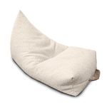 rucomfy Beanbags Snug Humbug Bean Bag Chair with Filling - Home Furniture Recliner Chair or Lounger - Soft Durable Fabric - Machine Washable - 120 x 80 x 70cm (Oat, Beanbag Only)