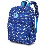 Kids Backpack, VONXURY Lightweight Cute School Backpack for Toddler Shark Preschool Backpack Bookbag with Front Chest Buckle