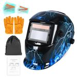 NDUUN Welding Helmet True Color Auto Darkening Hood with Adjustable Shade Range 4/9-13 for TIG MIG ARC Welder Mask…