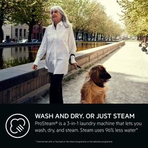 AEG 7000 Freestanding Washer Dryer 8kg – White Laundry Machine