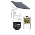 Reolink 3G/4G Solar Security Camera Outdoor with Auto-Tracking-Zoom, 360° PTZ No WiFi Security Camera Wireless with SIM Card Slot, 2K 4MP Color Night Vision, AI Detection, TrackMix LTE + Solar Panel