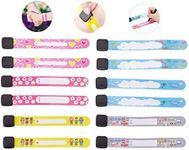 Child Safety ID Wristband, 12pcs Reusable&Waterproof Safety ID Bracelets for Kids Anti-Lost Child Travel ID Bands for Children Field Trip&Outdoor Activity