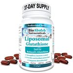 Liposomal Glutathione 500mg - 37-Day Supply of Setria Reduced L- Glutathione Supplements (75 Softgels)