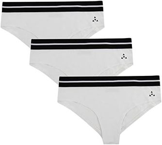 Balanced Tech Women's Active Cotton Bikini Panty 3 Pack - White - X-Large