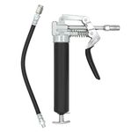 LubriMatic 30-800 Heavy Duty Mini Grease Gun w/Pipe and Hose, Black/Silver