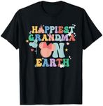 Groovy Happiest Grandma On Earth T-Shirt