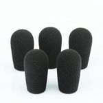 Mic Muff Replacement for Telex Airman 750/850 / 760 / Windscreen Foam Covers, 5-Pack Microphone Pop filter - LEFXMOPHY