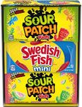 SOUR PATCH KIDS & SWEDISH FISH Soft & Chewy Candy Variety Pack, Halloween Candy, 18 Snack Packs