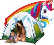 Toysical Unicorn Kids Play Tent - Fun & Imaginative Tent for Kids with Unicorn Shaped Top Princess Playhouse, Unicorns Toys Gifts, Perfect Outdoor & Indoor Play Tents for Girls