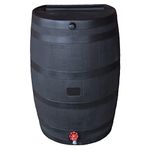 RTS Companies Home Accents 50-Gallon Eco Rain Water Collection Barrel, Black