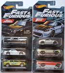 Hot Wheels Item Type Name: Toy Car, Set of 6, Fast & Furious Series, 2019 Walmart Exclusive, Multicolored, for Children, Unisex, Ages 3 and Up, Push Operation, Scale Name: 1:64, Portable