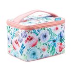 Smash 20961 Insulated Lunch Bag, Fabric, Full Bloom Pink