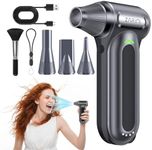 ZARIMI Electric Compressed Air Duster, 170000RPM High-Speed Cordless Air Blower with Rechargeable Battery for Keyboard, PC & Electronics Car Cleaning, Reusable Canned Air Alternative