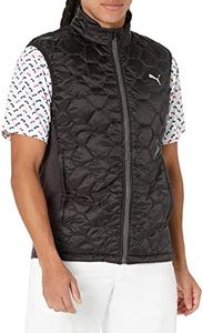 Puma Golf Men's Cloudspun Wrmlbl Vest, Puma Black, Small
