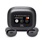 JBL New Launch Live in Ear Buds 3,Hi-Res Audio True ANC TWS,Smart Case with Touch Display,40H Playtime,Wireless Charging,6 Mic,Multipoint Connection,Ip55 Proof,Headphones App,Personi-Fi 3.0(Black)