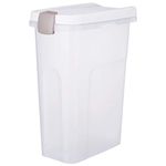 TRIXIE Feed Barrel 25 L/24X51X39cm Transparent-White/White
