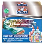 Elmer’s Metallic Slime Kit | Slime Supplies Include Metallic PVA Glue & Magical Liquid Slime Activator | Washable & Kid Friendly | 4 Count