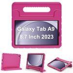 ProCase Kids Case for Galaxy Tab A9 Shockproof Cover with Handle Stand Lightweight Kids Friendly Protective Case for Galaxy Tab A9 2023 SM-X110/X115/X117 -Magenta