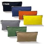 7 Pack Canvas Tool Bag Zipper Pouch