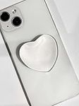 Transparent Heart Shaped Phone Grip