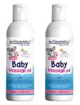 Comfy Cheeks | Organic Baby Massage Oil Duo Gentle Care for Newborn 0 to 10 Years |Advanced Non-Sticky Formula | Toxin-Free & Delightfully Nourishing | Pack of 2 |100ml each