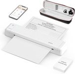 HPRT Portable Printer Wireless for Travel, Thermal Inkless Bluetooth Printer with Case, Support 8.5" X 11" US Letter, Compatible with iPhone Android MacBook Windows Laptops (Upgraded MT866)