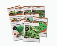 Early's Herb Garden Seeds - 10 Individual Packs & Varieties - for Indoor & Hydroponics & Outdoor Growing All Year - Herbs for Baking & Cooking - Fresh and Fragrant Flavors, Green (AMEGS1)