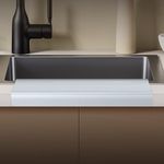 ANZIUS 3.5" x 14" Silicone Kitchen Sink Edge Protector 3.5 inch Wide, Sink Edge Guard, Sink Granite Quartz Countertop Edge Protector, Fits 3.25" – 3.5" Wide Countertop (3.5" Width, 14" Length)