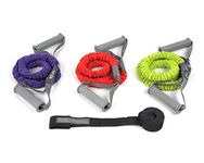 Smart Body Smart Toner - Patented Sleeved Resistance Bands for Strength and Toning (3 Pack (Light/Medium/Heavy) Multi)